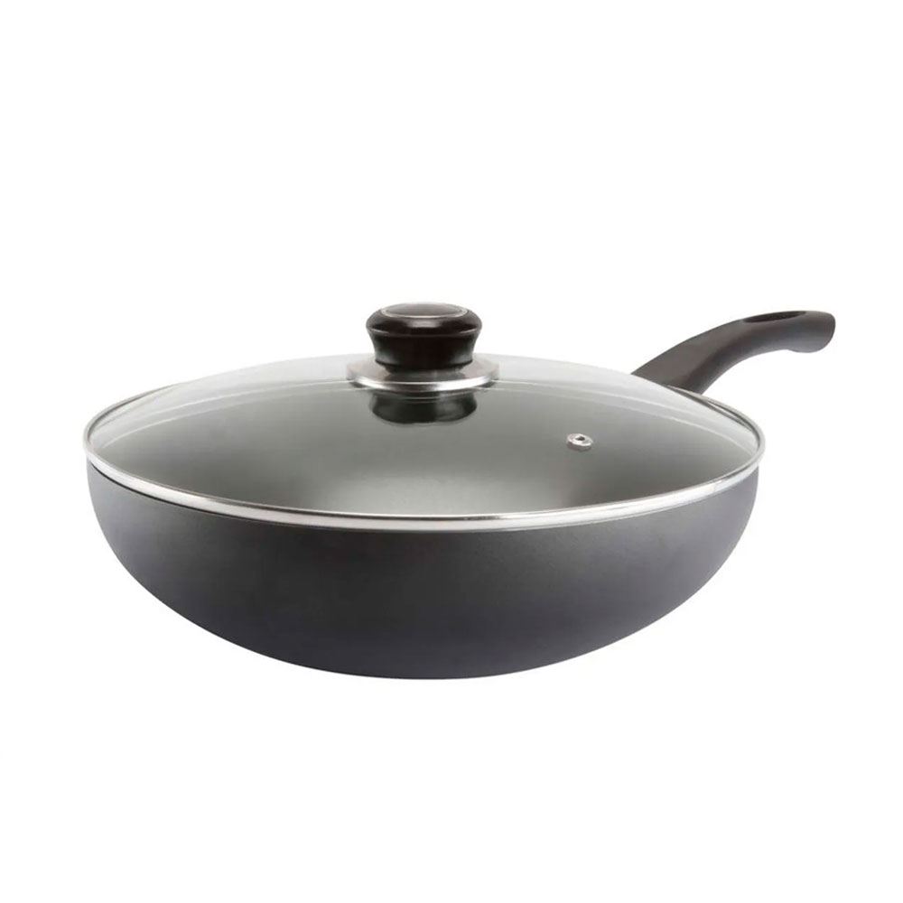 Sarten Wok Record 28cm tapa Vidrio